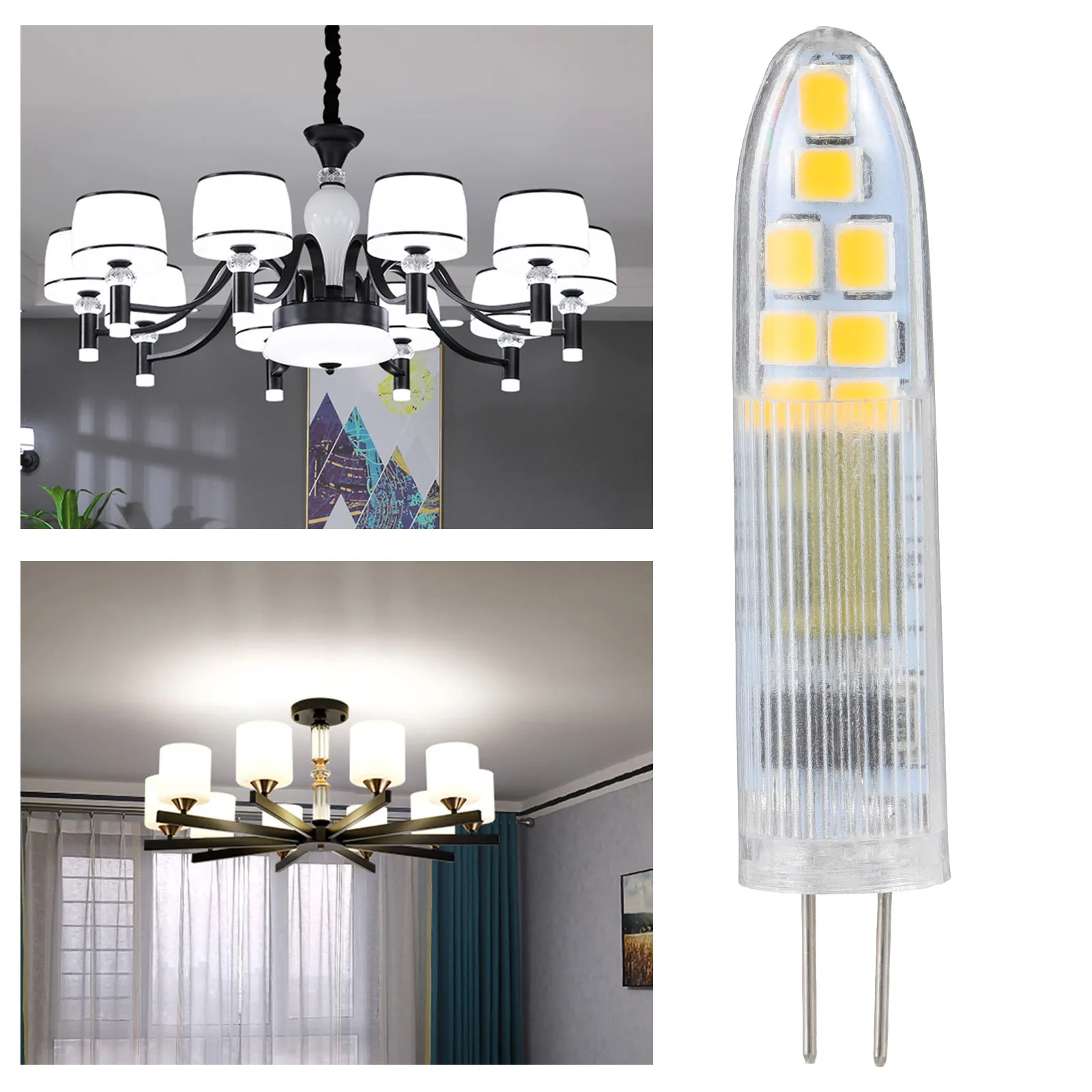 

10pcs 3W 220V Led Corn Light Bulb G4 Pin Replacement For Chandelier Pendant Wall Ceiling Fan Light Home Lighting Accessories
