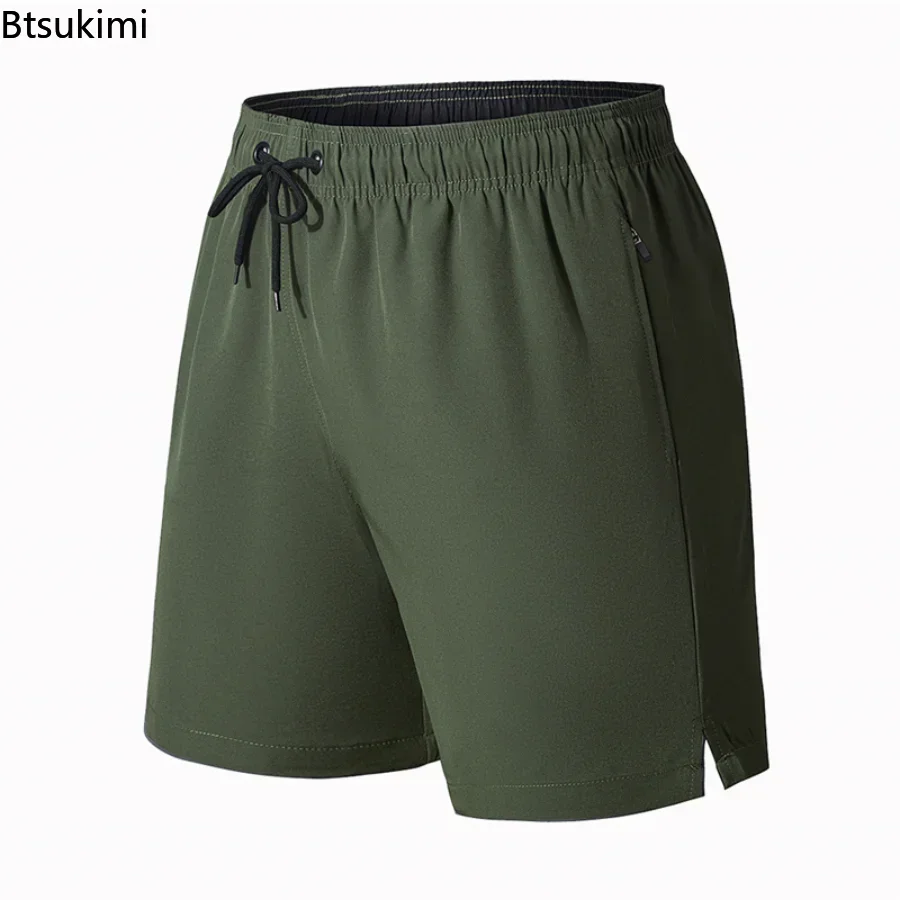 Men's Summer Training Shorts Sports Quick-drying Running Fitness Beach Basketball Casual Ice Silk Thin Breathable Shorts M-5XL