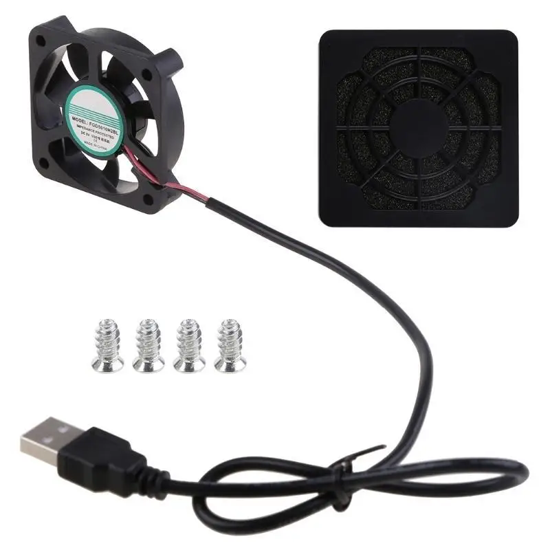 652F 1PC USB Connector Fan Heatsink Exhaust Cooling Fan FGD5010H2BL for DC 5V 0.1A