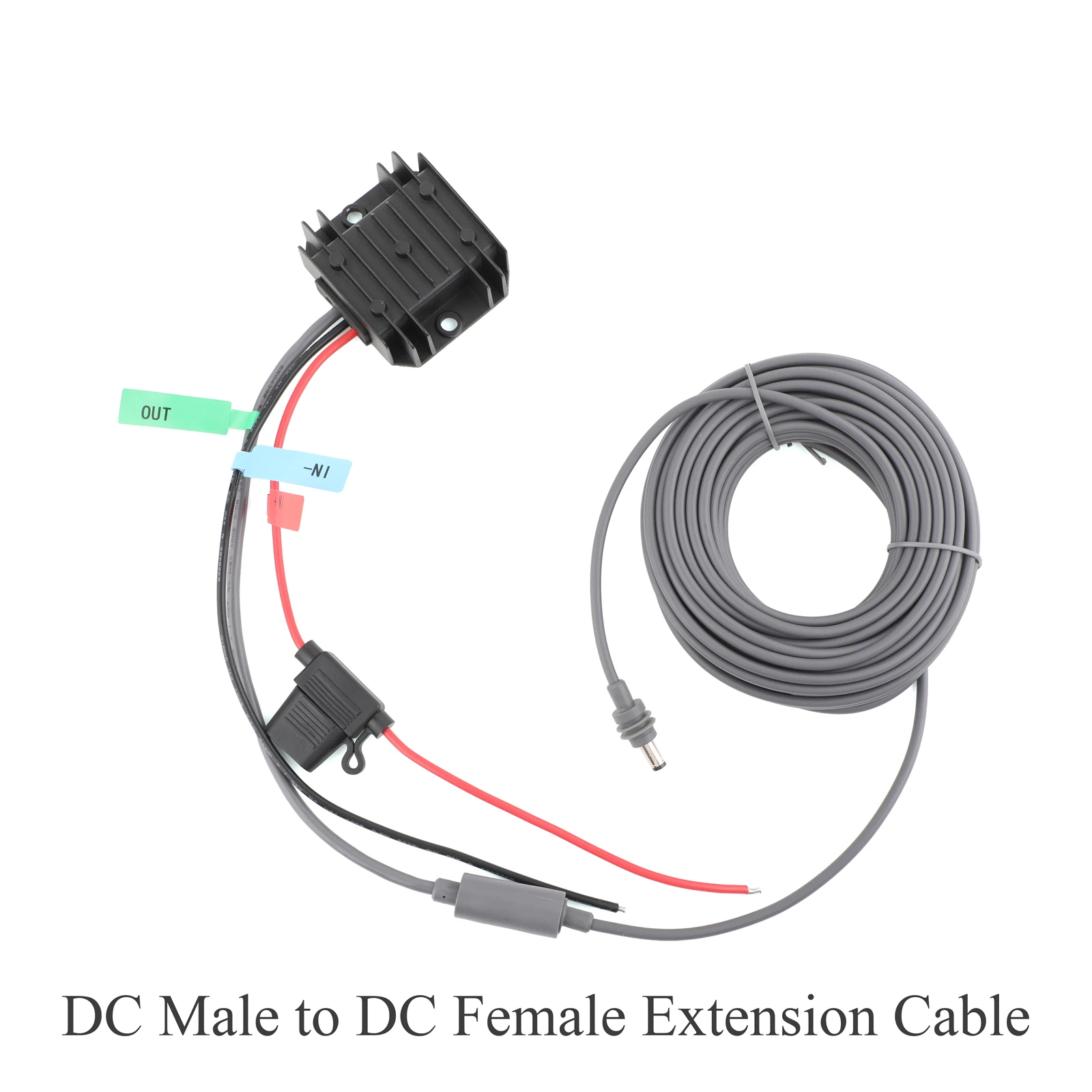 12V/24V to 48V For Starlink MINI DC Power Boost Converter 1.5A + Fuse + DC Female Extension Cable DC Male to Female 3/5/10/20m