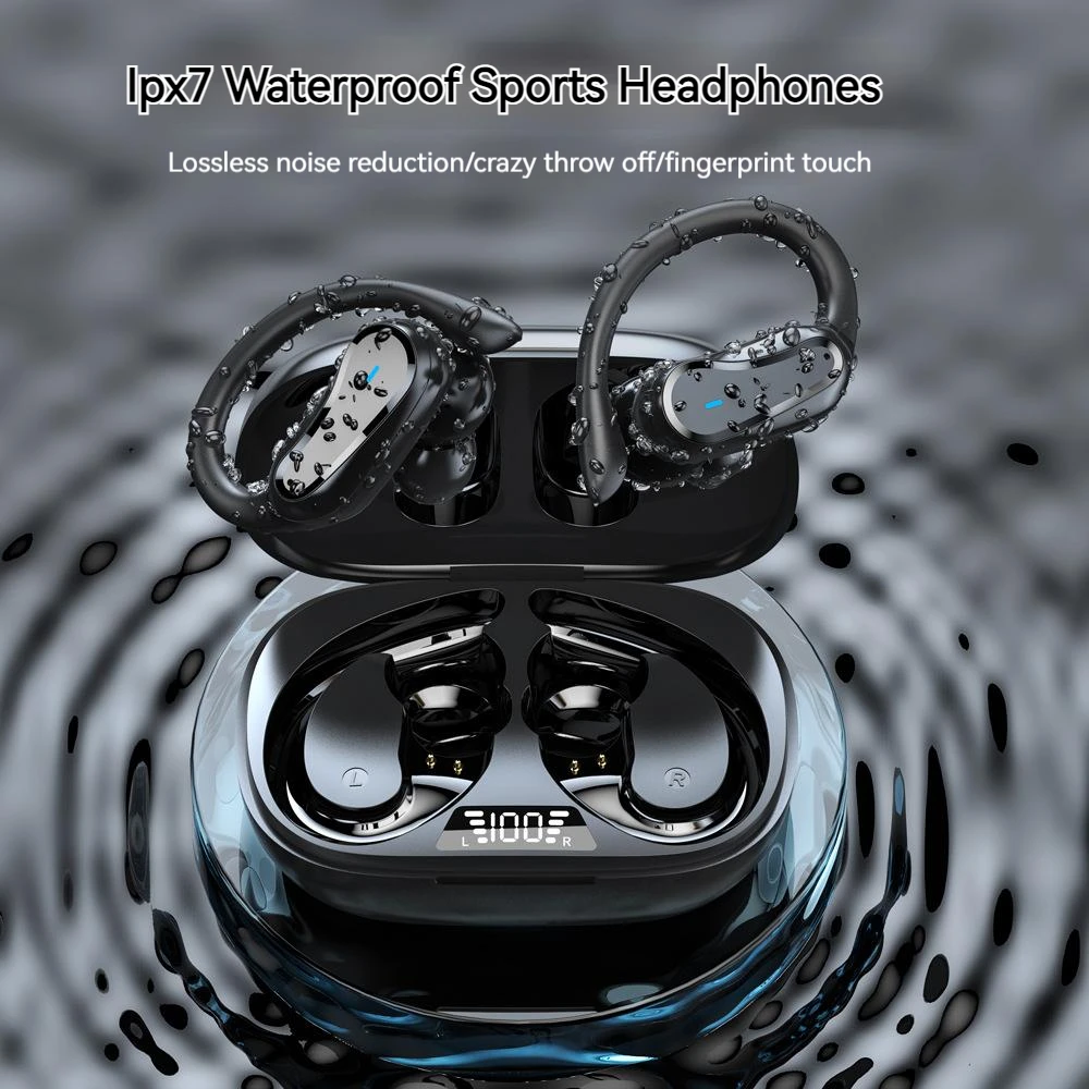 for Doogee V20 Pro V30T V20 V11 S100 Wireless Earphones Intelligent Noise Cancelling  Sports Headphones Over-Ear with Earhooks