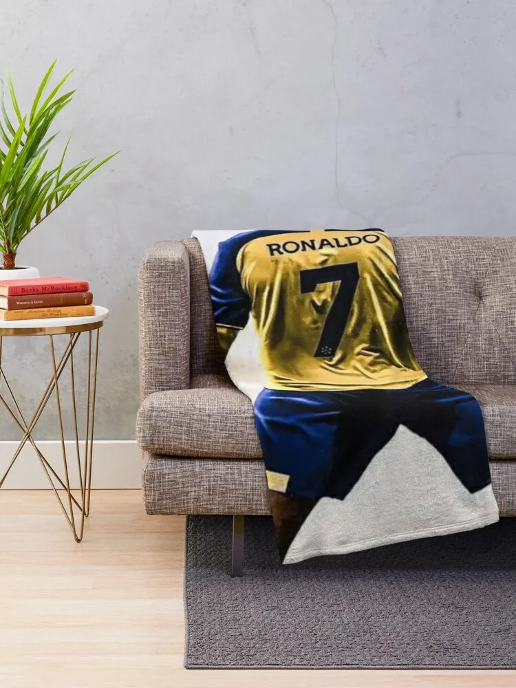 CR7 Al Nassr New Throw Blanket Weighted Hair Luxury St Blankets