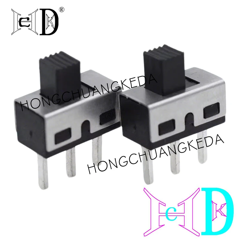 SS12D10 SS12D06 Toggle Switch Straight / Right Angle 3 Pin 1P2T Handle High Slide Toggle Switches