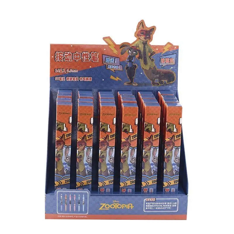 

Disney Zootopia 2 Animation Cartoon Cute Student Neutral Pen Creative Personalized Study Stationery Click Pen Gift Wholesale