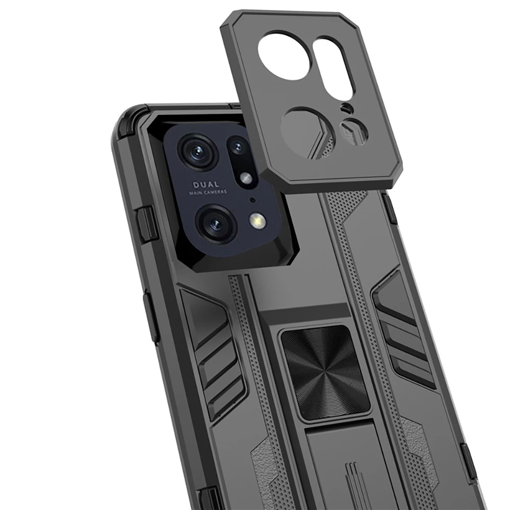 Find X5 Pro X 3 Lite 5G Shockproof Case for OPPO Find X5 Pro Armor Case Magnetic Stand Holder Back Cover Find X5 X 5 X3 Funda