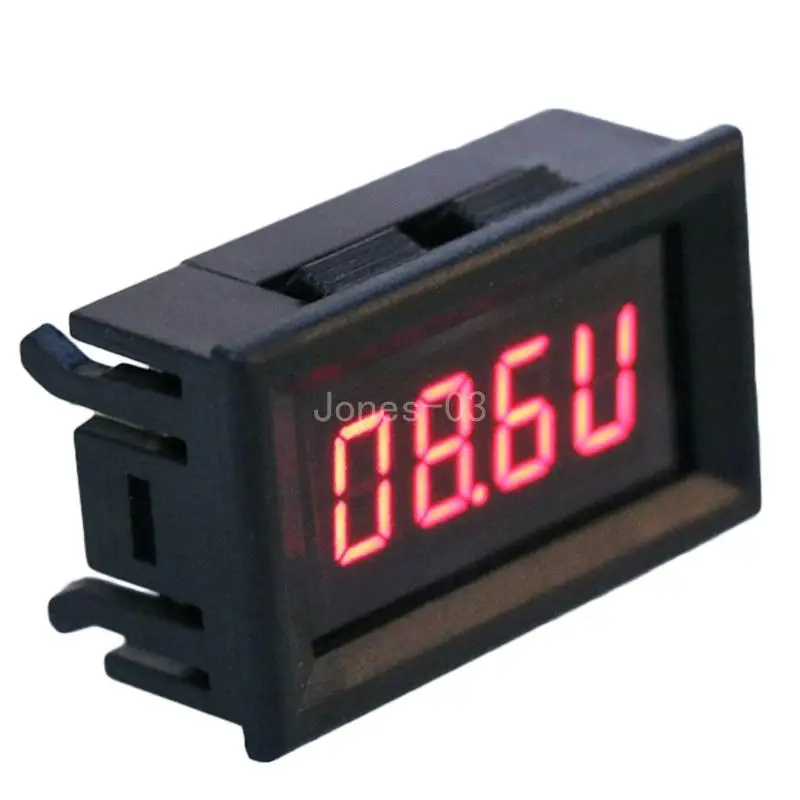 Q6PE 2 in 1 LED Tachometer Gauge Digital Voltmeter for Auto Motor Rotating