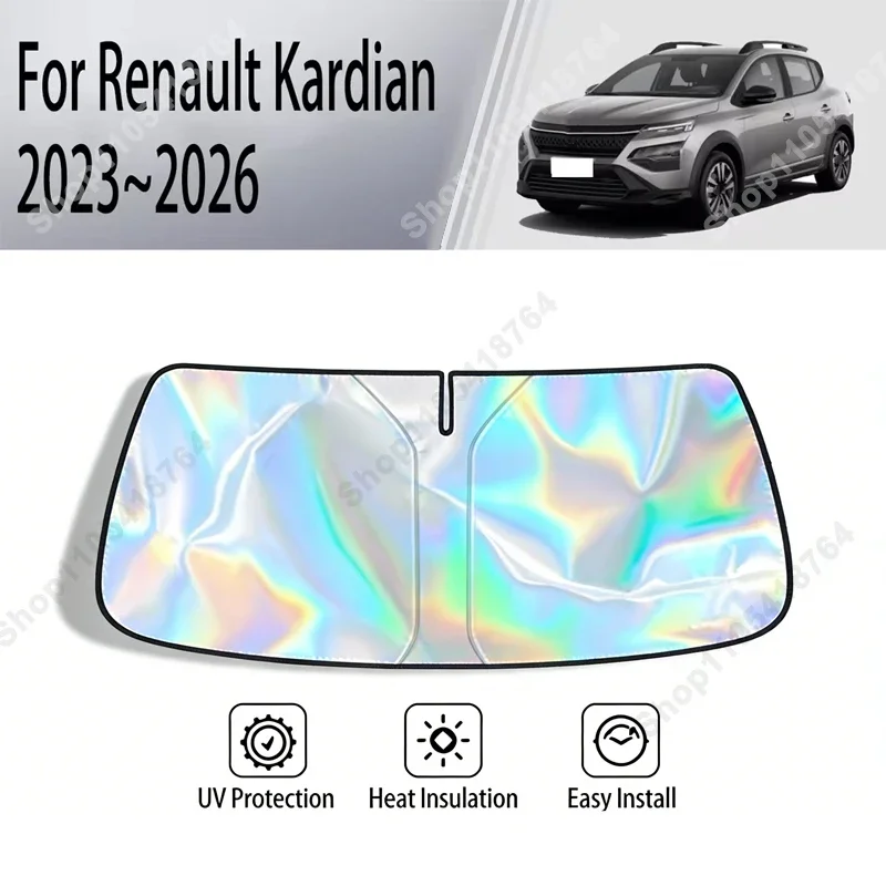 For Renault Kardian 2023-2026 Sunshade Cover Car Windshield SunShades Sun UV Protector Cover Car Front Windscreen Cover