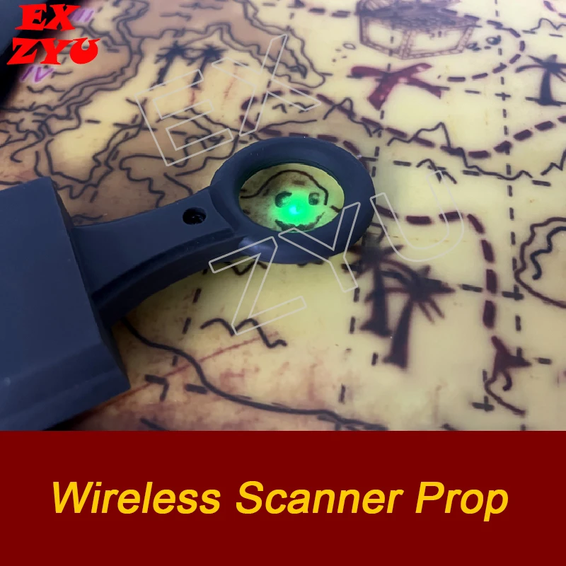 Wireless Scanner Prop Escapement Time Real Life Treasure Hunt Customizable Board Game Scan Map Get Password EX ZYU
