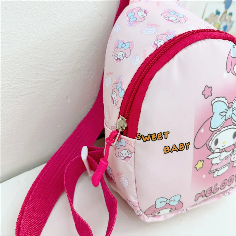 Hellos Kittys Cartoon Crossbody Bag para meninos e meninas, saco de peito infantil, bolsa de viagem, mochila crossspan, presentes, novo, moda, 2024