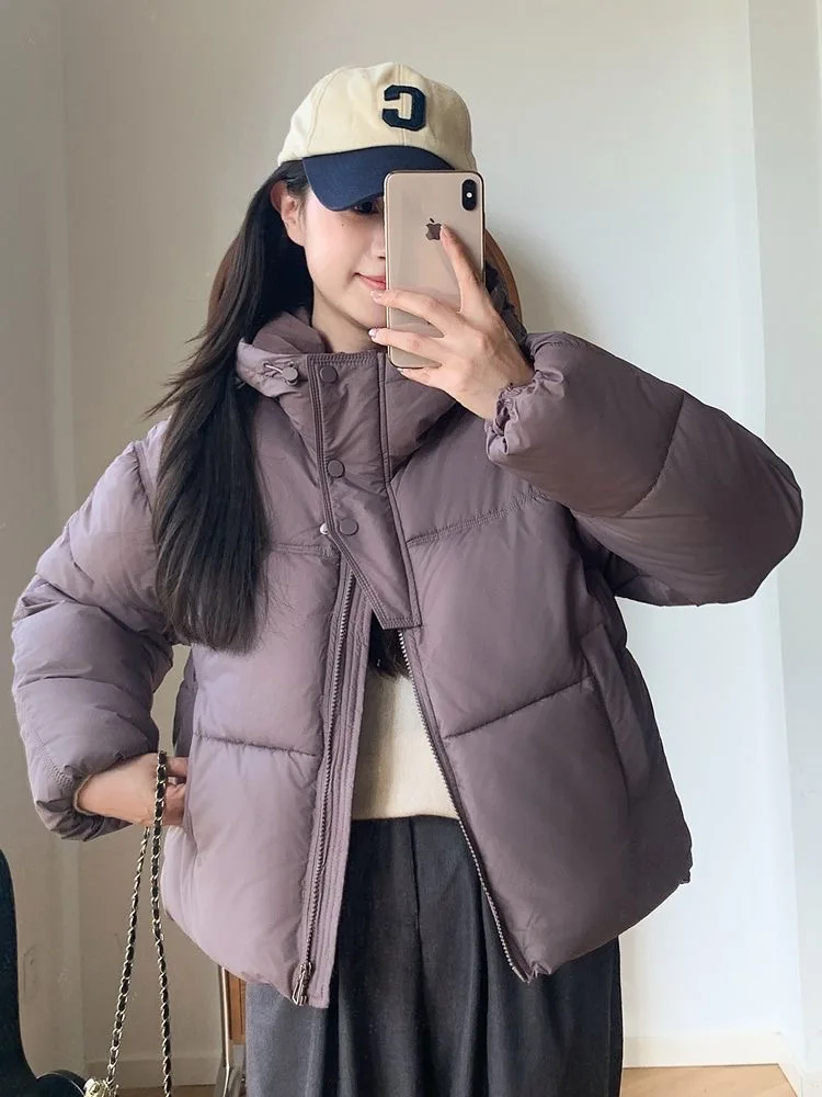 

Puffer Parkas Womens Ladies Coat Green Pure Cotton Quilted Black Full Zip White Regular Navy Fur Collar Simple Outwear Red Loose