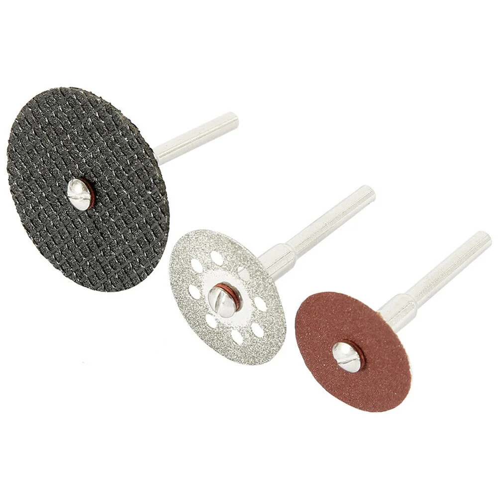41pcs Rotary Tool Cutting Blade and Disc Set with HSS and Resin Wheels for Metal Wood Plastic Tile Stone Cutting and Grinding