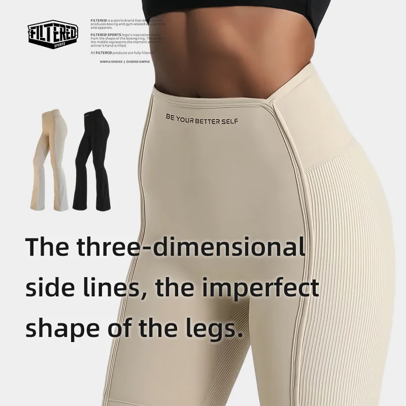 

Filtered Yoga Training Pants Slim-Leg Pants For Women Quick-Dry Sports Pants Nine-Inches Pants Boxing Kickboxing Flared Long Pan