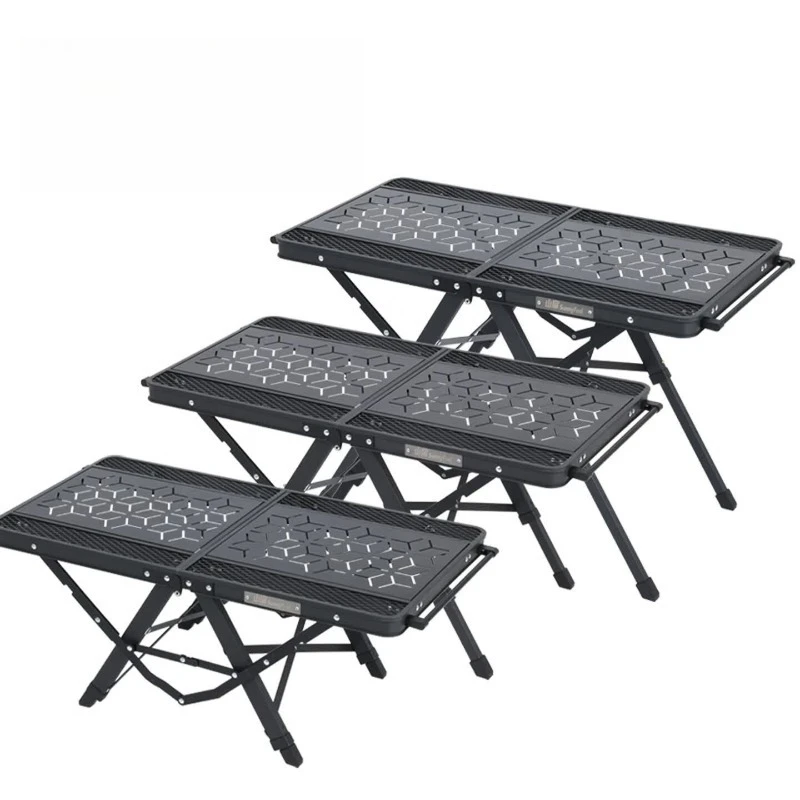 Outdoor IGT Extended Egg Roll Table Tactical Table Camping Table, Foldable Portable Lifting Table