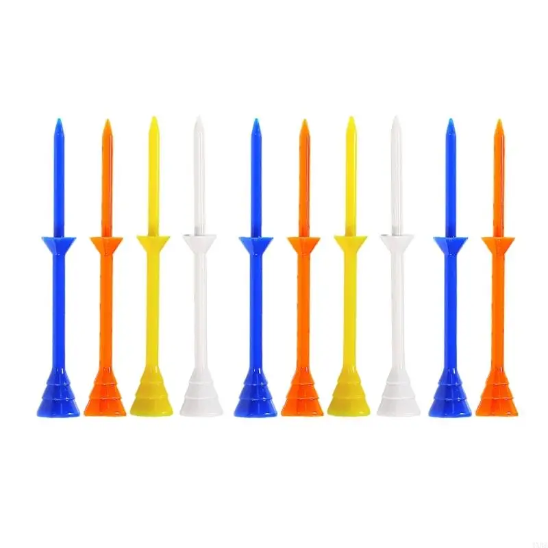 

Pack of 10 Golfs Support Tees Golfs Base Golfs Holder Tees Standard Golfs Tees Castles Golfs Tees for Driver Training