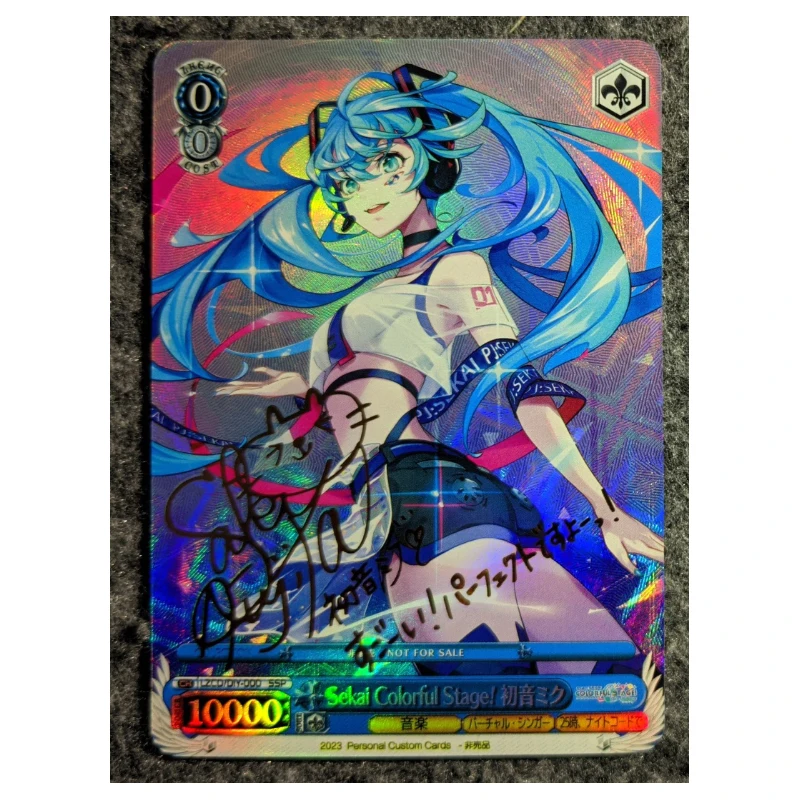 The Idolm@ster Hatsune Miku Anime Characters DIY Homemade Bronzing Flash Card Christmas Birthday Gift Game Toys Collection Card