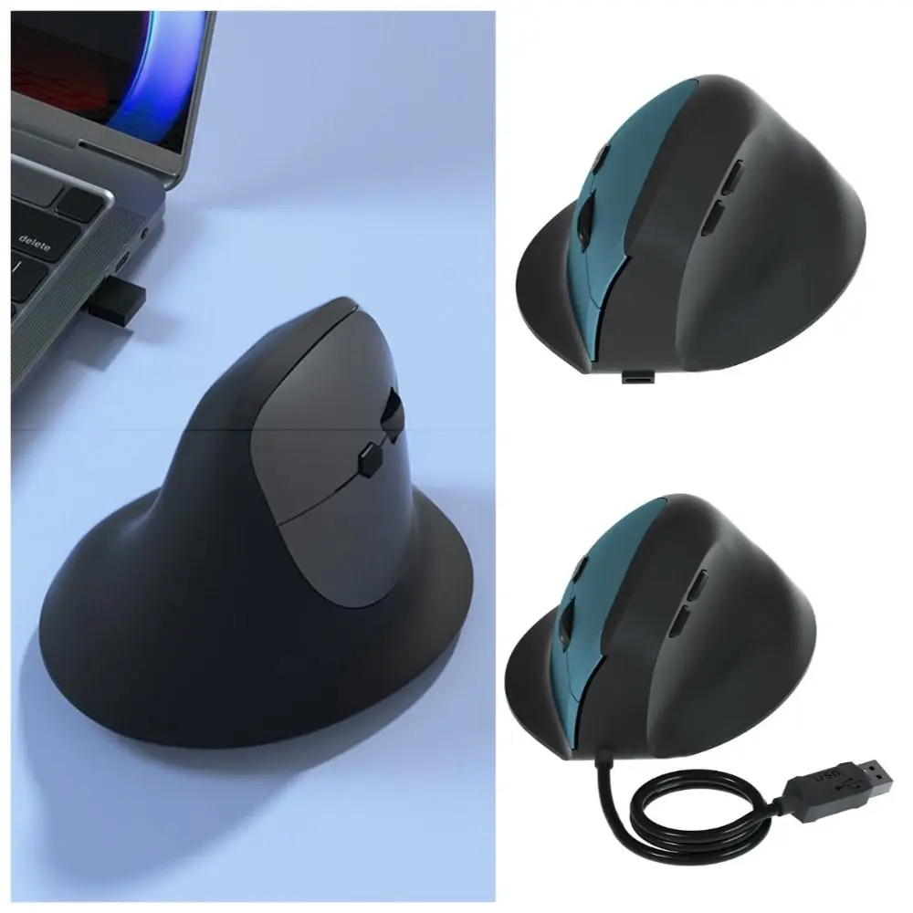 Gift 2.4G Vertical Mouse 6 Mute Buttons Keysensitive Ergonomic Optical Mouse Relax Portable Gaming Mice School