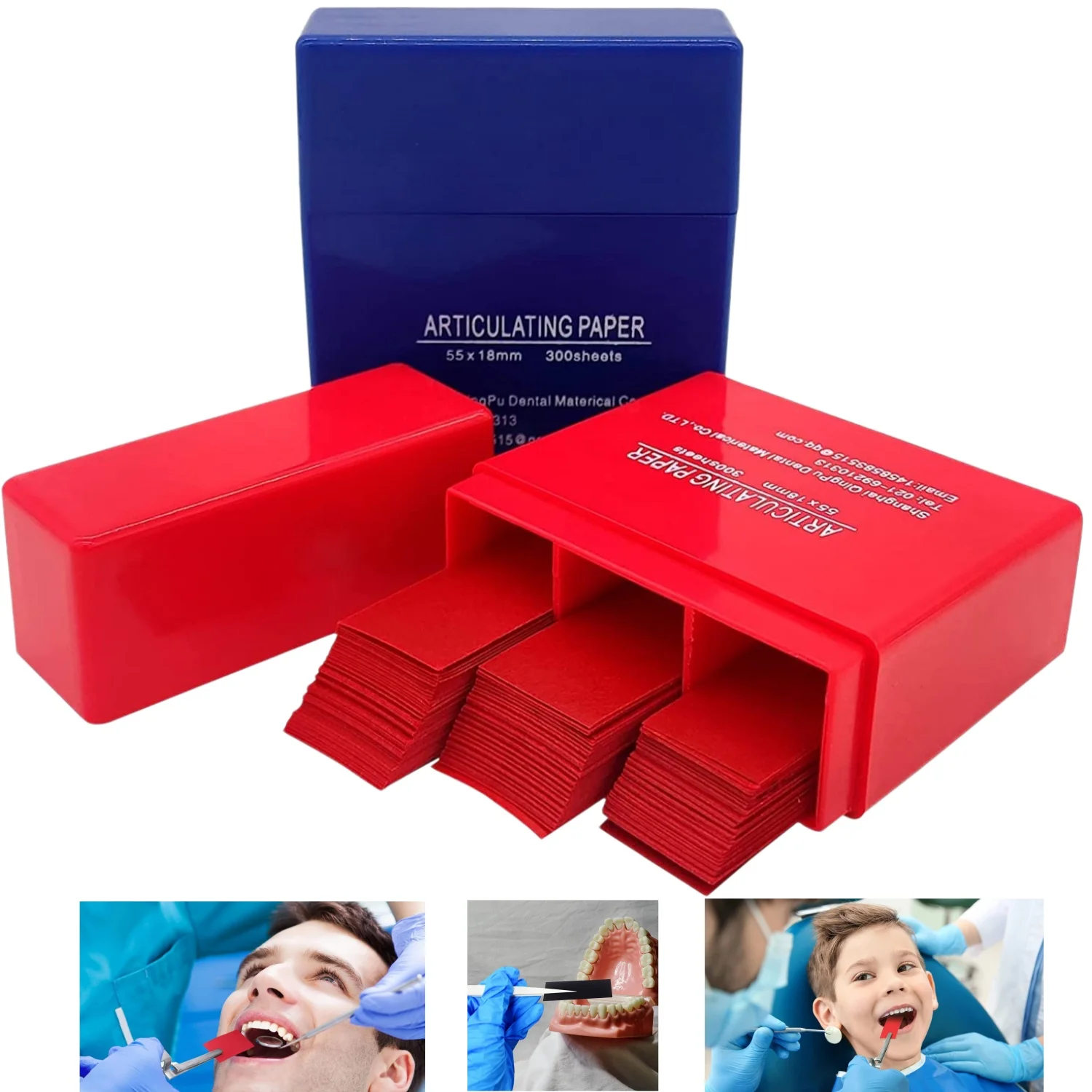 

Dental Articulating Paper Occlusal Paper Doubled Side Bite Strips Teeth Whitening Dentist Lab Instrument Dental Materials