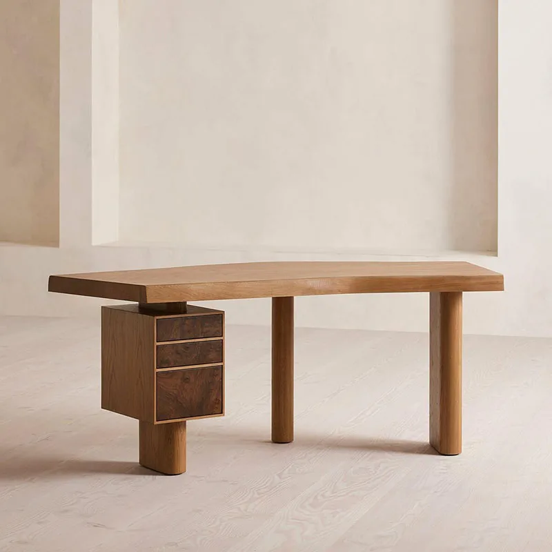 

Log Style Light Luxury Modern Desk Stylish Bedroom Desktop Computer Desk Simple Office Desk Mesa De Trabalho Modern Furniture