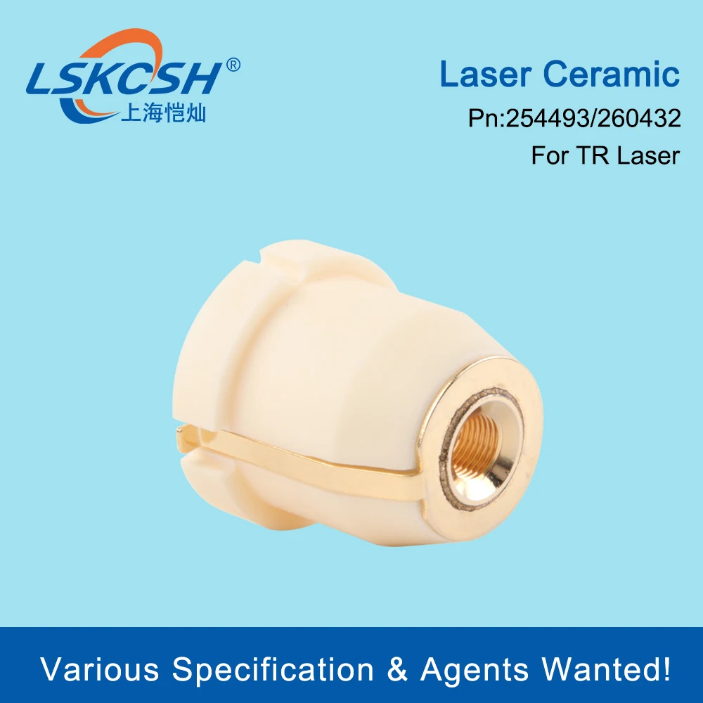 LSKCSH Laser keramik/pemegang nozel, kualitas lebih baik tipe 0260432/260432/254493 untuk Co2 Logam Laser pemotong mesin habis pakai