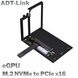 eGPU GEN4 M.2 NVMe GPU Dock PCIe 4.0 x4 High Speed PC Notebook Laptop to External Graphics Video Card M2 M Key to PCI-E X16 25cm