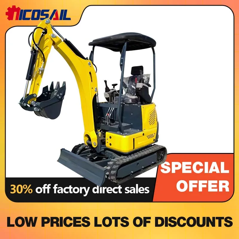 

Hot selling hydraulic excavator 1.8-ton tracked machine with core engine and various accessories
