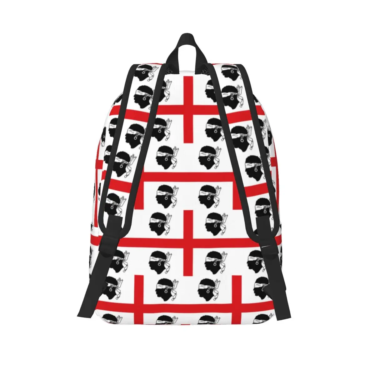 Italy Traditional Flag Of Sardinia Sardegna Student Backpack School Bag Hiking Travel Daypack Boys Girls Bookbag Shoulder Bags