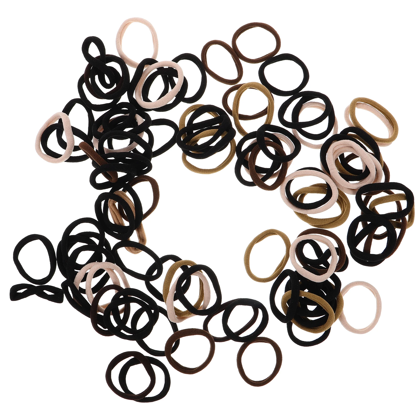 

100pcs Ties Elastic Thin Elastics Girls Accessories Ponytail Holder Soft Scrunchies Seamless Design For Women Hair Everyday