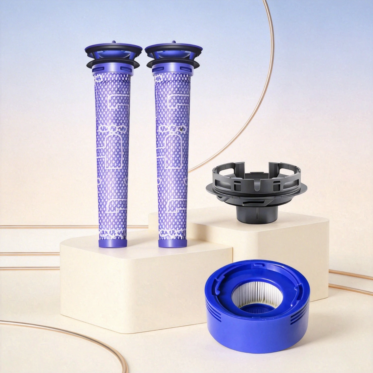 

Комплект для модернизации вакуумного фильтра и задней крышки двигателя, совместимый с беспроводными пылесосами Dyson V7 V8 Animal SV10, набор из 4 аксессуаров