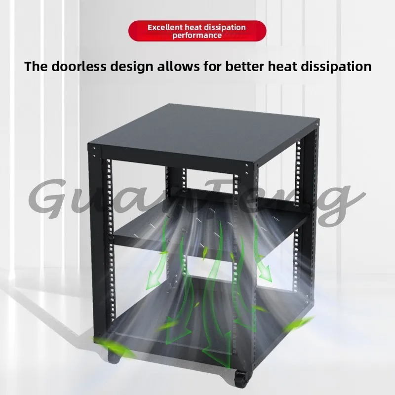 

Open Cabinet 5-38U Home Cabinet 477 Deep Open Movable Cabinet Weak Current Amplifier Audio Rack