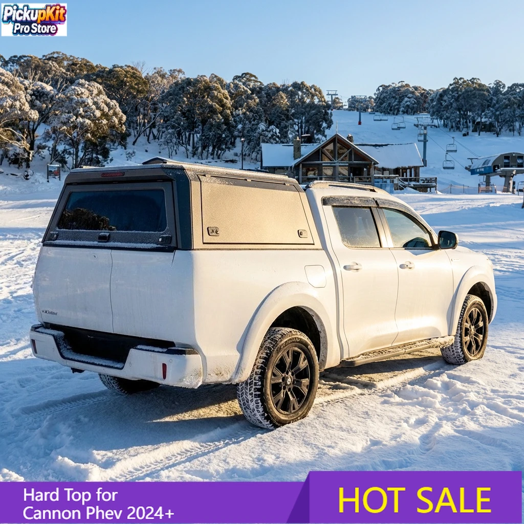

4x4 Waterproof Aluminum Alloy Steel Pickup Hardtop Topper Camper Truck Canopy with Rack for Cannon Phev 2024+
