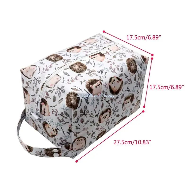 Reusable Cloth Diaper Wet Dry Bags Large Hanging with Buttons for Stroller Waterproof Cloth Diaper Bag Zippered Dropship