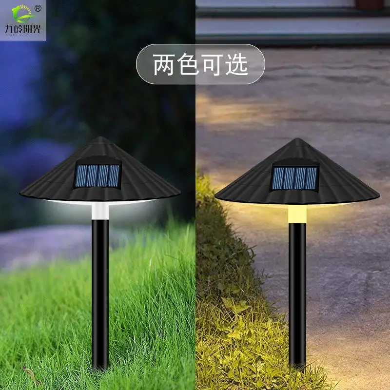 Outdoor Waterdichte Solar Gazon Lamp Outdoor Waterdichte Paddestoel Licht Controle Landschap Decoratie Zonne-Energie Vloerplug Lamp