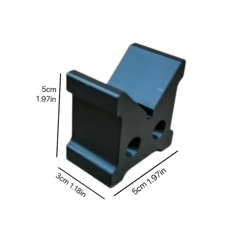Black V-Block Support Blocks, 90 Degree Round Bar V Clamp Fixture, Cylinder Locating Bracket for Lathe Machining Workshop