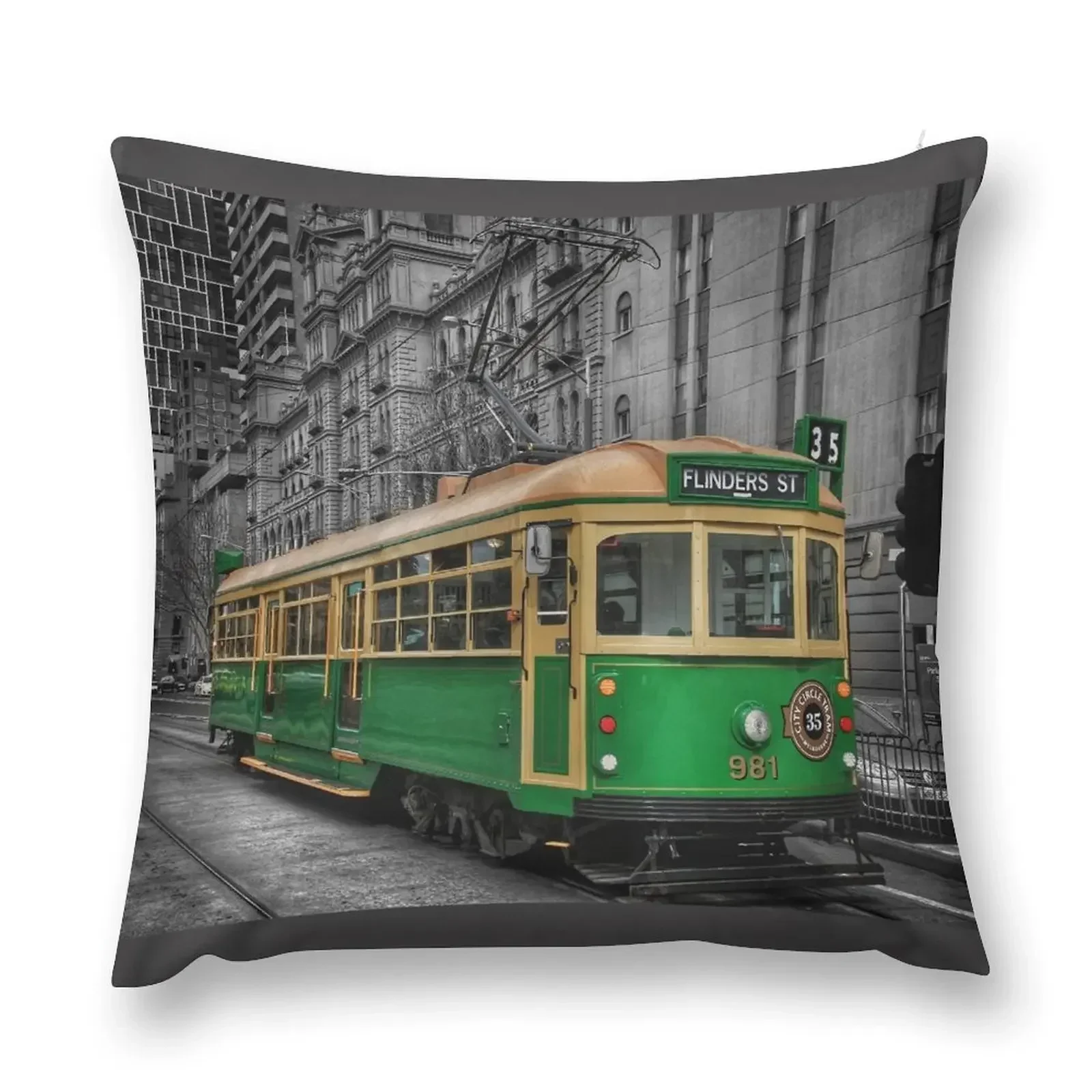 Melbourne W class Tram Throw Pillow Anime Cushions For Children Cushions For Decorative Sofa pillow