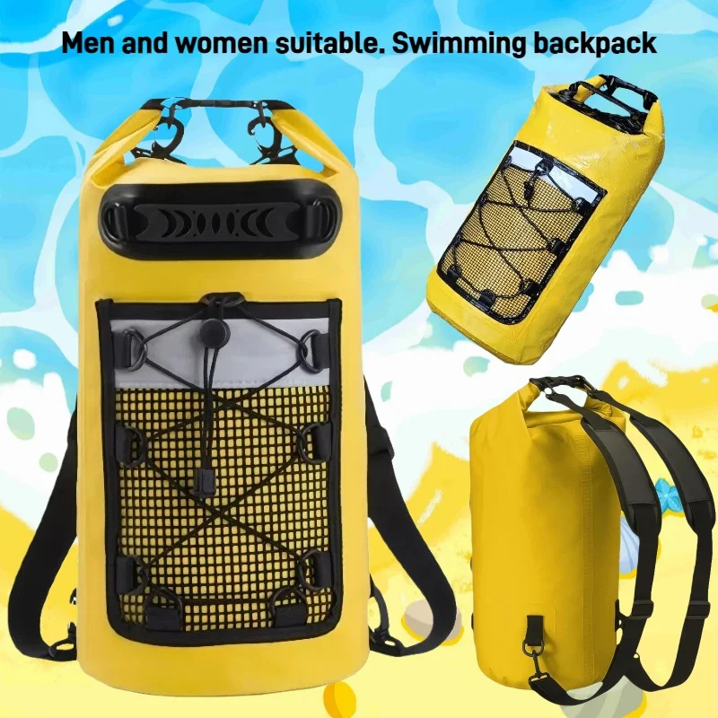 

Waterproof PVC Dry Bag Backpack 30L for Kayaking Surfing Rafting Boating Trekking Drifting Swimming Outdoor Water Sports