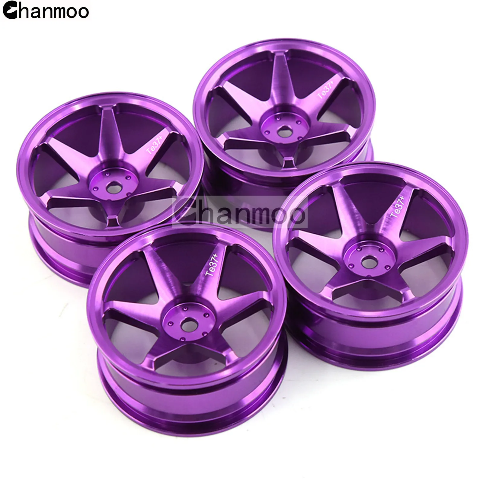 1/10 RC On-road Drift Car Alloy Wheels Hubs Metal Wheel Rims for HSP 94122 94123 Tamiya TT02 HPI Kyosho Sakura CS Upgrade Parts