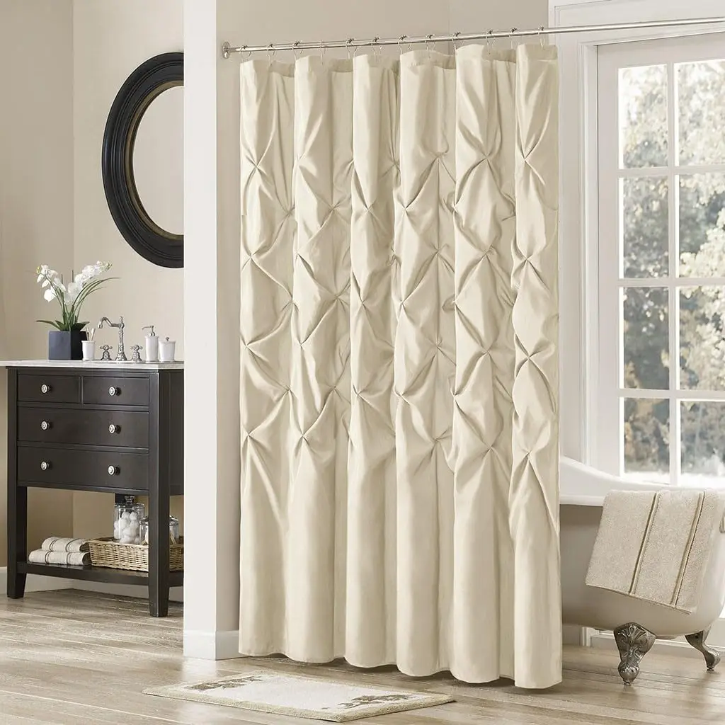 Tufted Semi Sheer Shower Curtain