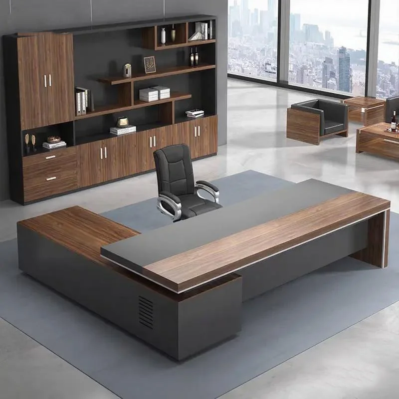 

Adjustable Modular Solid Wood Modern Office Workstation Desk-Convertible Extendable Commercial Desk Factory Price