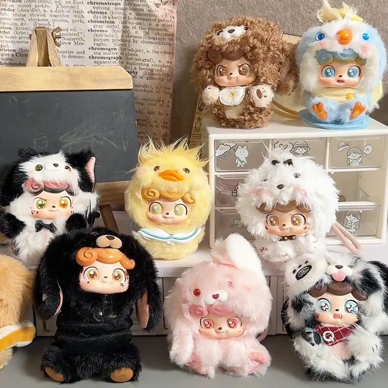 

Q.kid Q Pet Series Blind Box Toys Kawaii Q.kid Animal Figure Vinyl Surprise Mystery Box Plush Pendant Decor Fashion Trend Gift