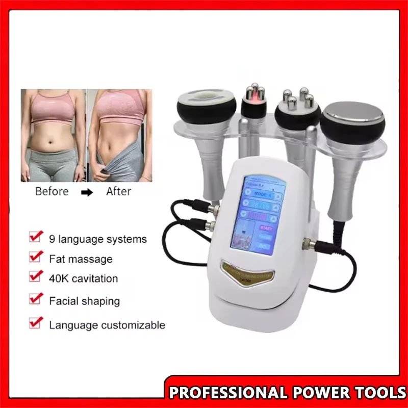 

2025 Hot Selling 40K Ultrasonic Cavitation Body Facial Radiofrequency Massage Weight Loss Machine Body Shaping Slimming Fat Burn