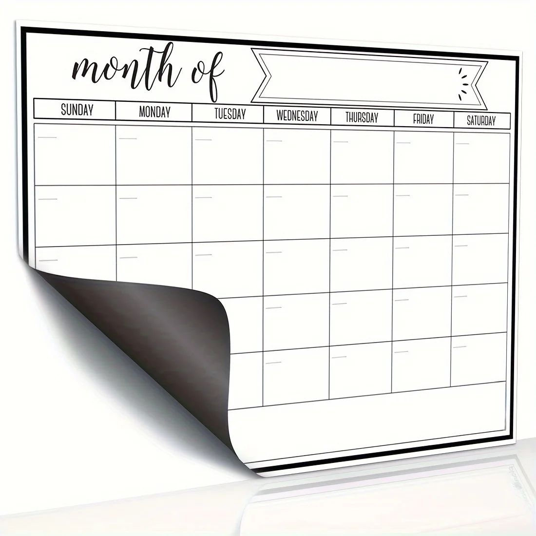 Calendario magnético nevera – Pizarra blanca borrable - imagen 4