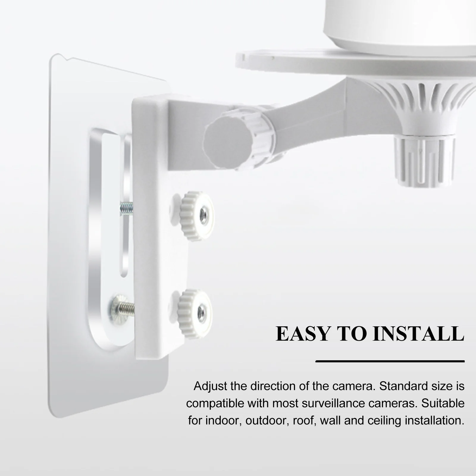 

2Pcs Wireless WiFi Security Camera Wall Mount Professional Practical Support Brackets Cover for Outdoor Surveillance System