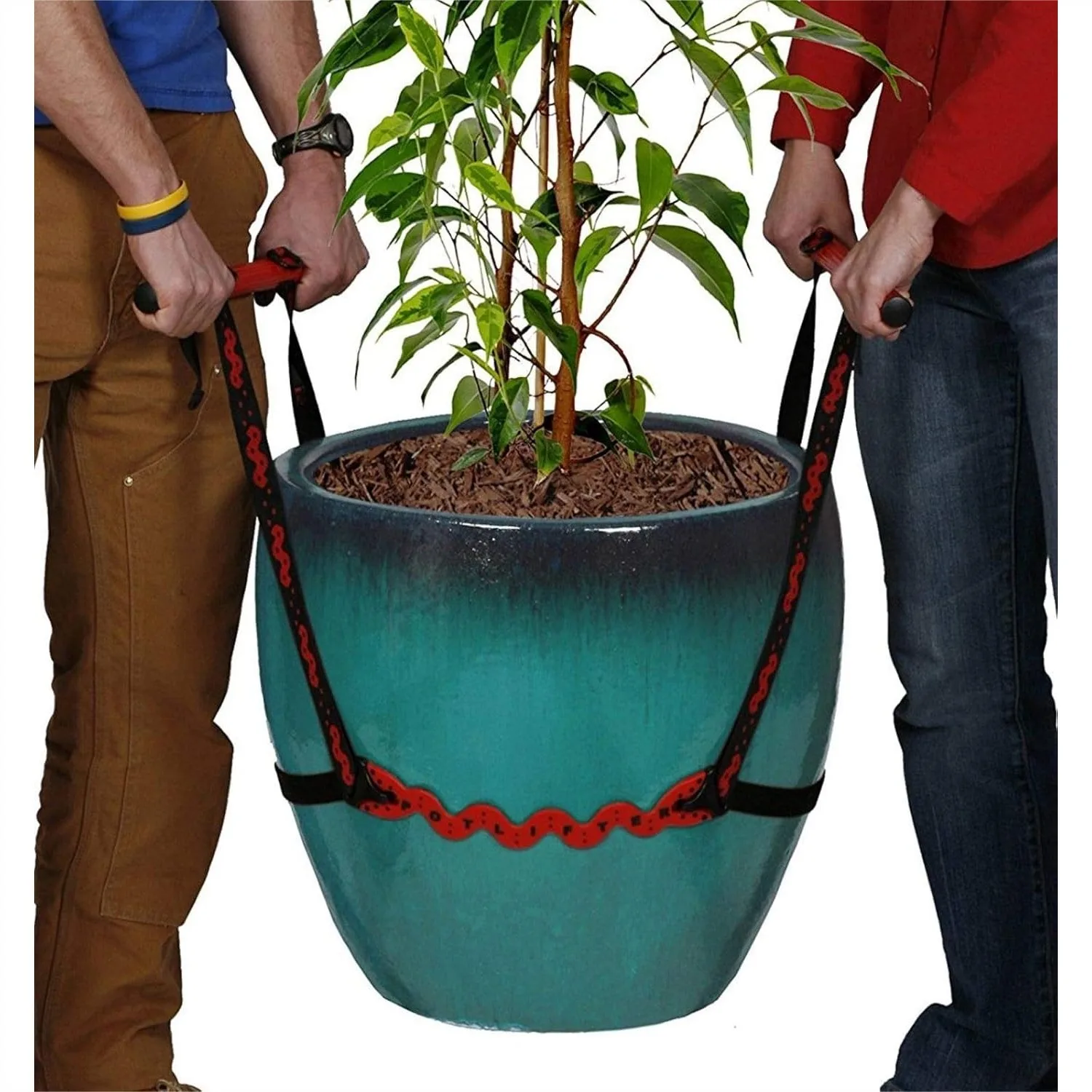 

PotLifter Potted Plant Mover and Lifting Tool for Heavy Flower Pots, Planters, Trees - Lifts Up to 200 lbs - Garden Caddy