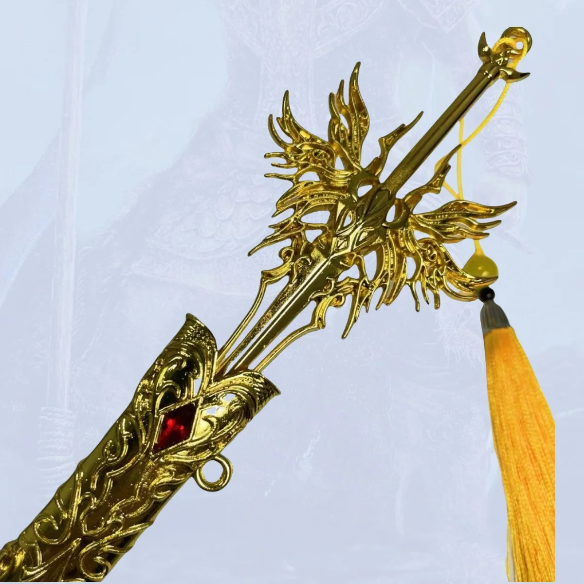 11.8 بوصة الروح الأرض تشيان Renxue المعادن كاتانا السيف الأصلي صابر النينجا سكين اليابانية كاتانا صابر تأثيري اكسسوارات الدعامة لعبة #2