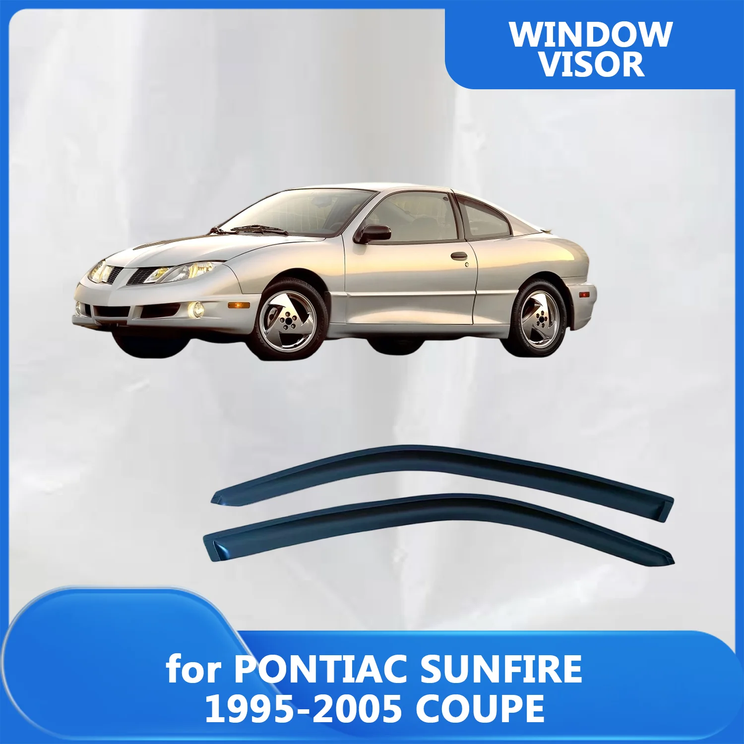 

Window Visor for PONTIAC SUNFIRE 1995 1996 1997 1998 1999 2000 2001-2005 COUPE Weathershied Door Side Window Wind Sun Rain