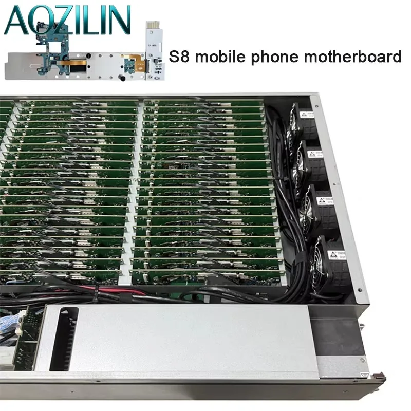 80 Ports Phone Farm Rack Mount Control Box, 6GB/8GB RAM 128GB ROM, For Android Mainboard Test Environment Setup