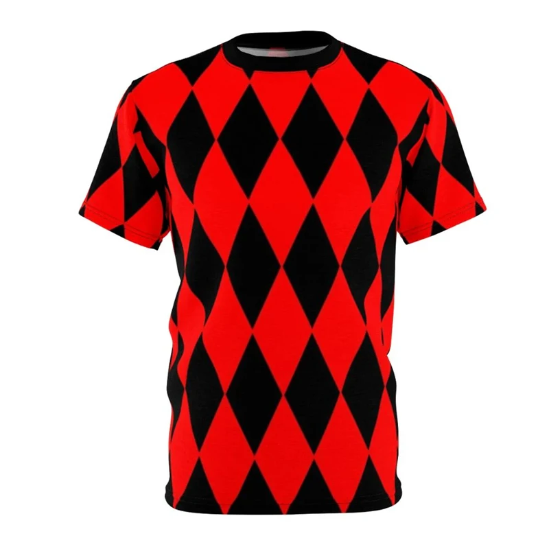 

Simple Striped Plaid Pattern T-shirt Men's Clothing Crewneck Short Sleeve T Shirts 3d Print Pattern Daily Street Cool Tee Top