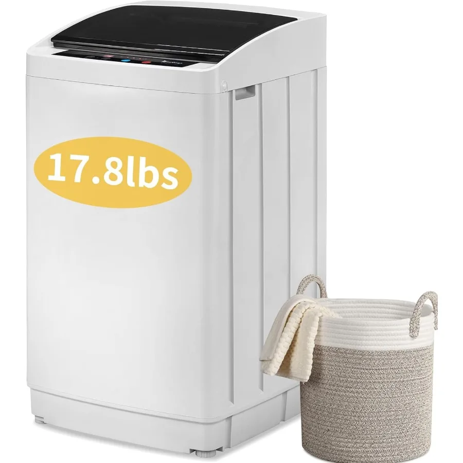 

Полностью автоматическая стиральная машина 17,8 фунтов. Портативная стиральная машина с верхней загрузкой и сливным насосом. 8 программ стирки. 5 уровней воды. Стиральная машина 2 в 1.