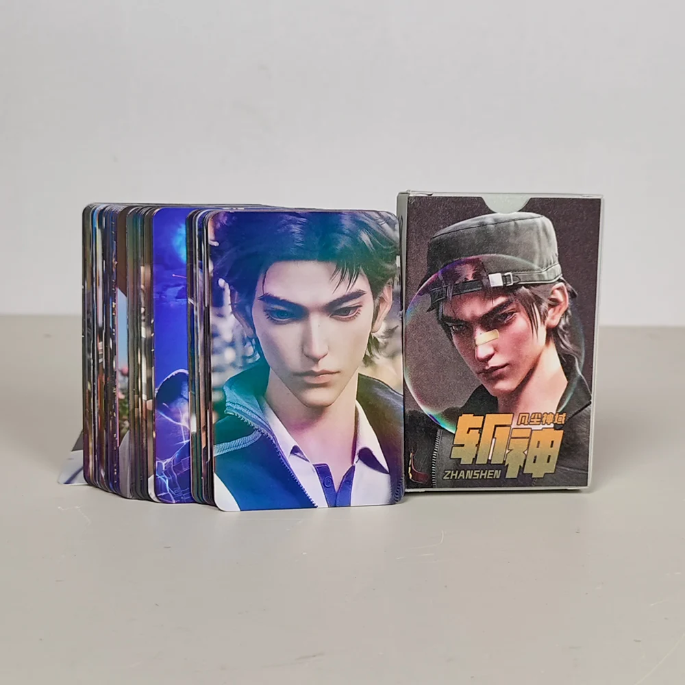 55 Pc/set zhan shen Slay the Gods Manga Laser Lomo Card Album Comic Characters Photocard Fans Collection Cards