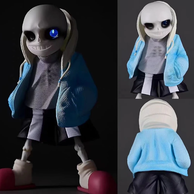 16 см аниме UNDERTALE Sans фигурка Q версия Undertale Boss фигурка Sansy фигурки героев модель игрушки из ПВХ для детей Рождественский подарок